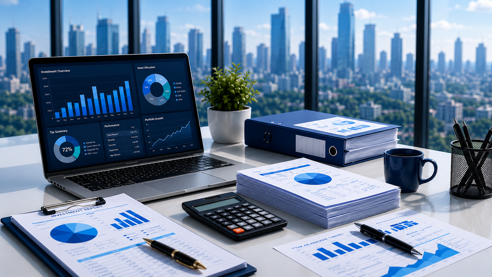 تقارير الاستثمار والضرائب
